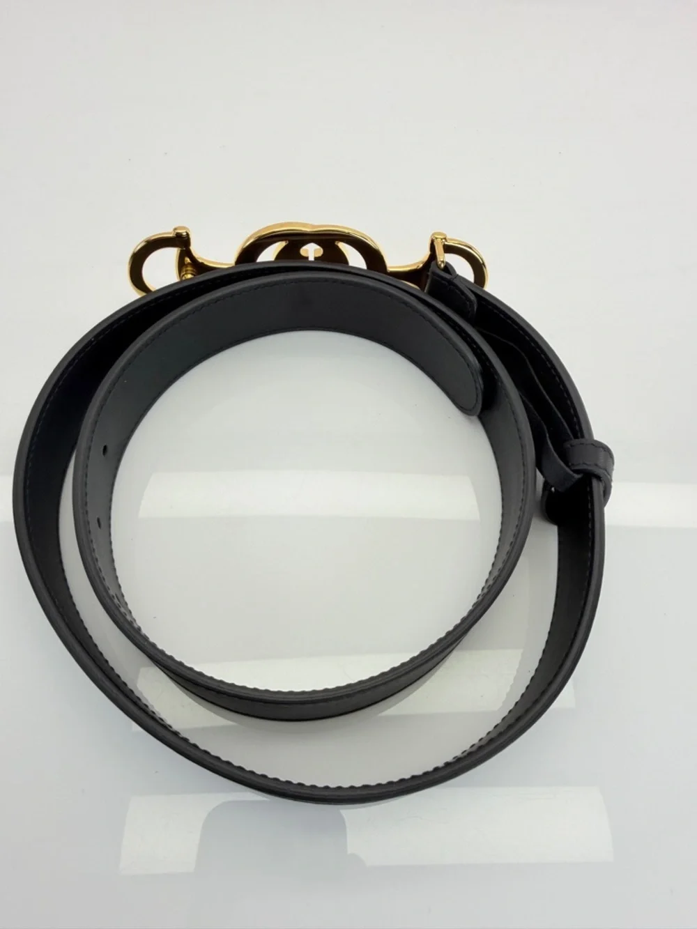 Gucci Zumi Smooth Leather Belt Black  550122 85/34